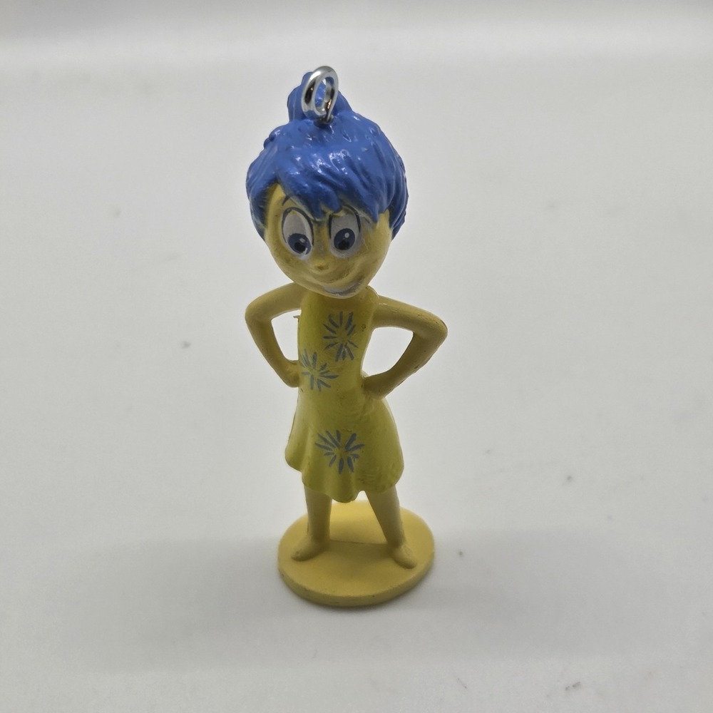 VTG Disney Pixar Inside Out Joy Figure Keychain Backpack Tag Ornament